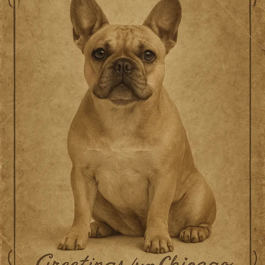 Pet Vintage pet portrait example 3