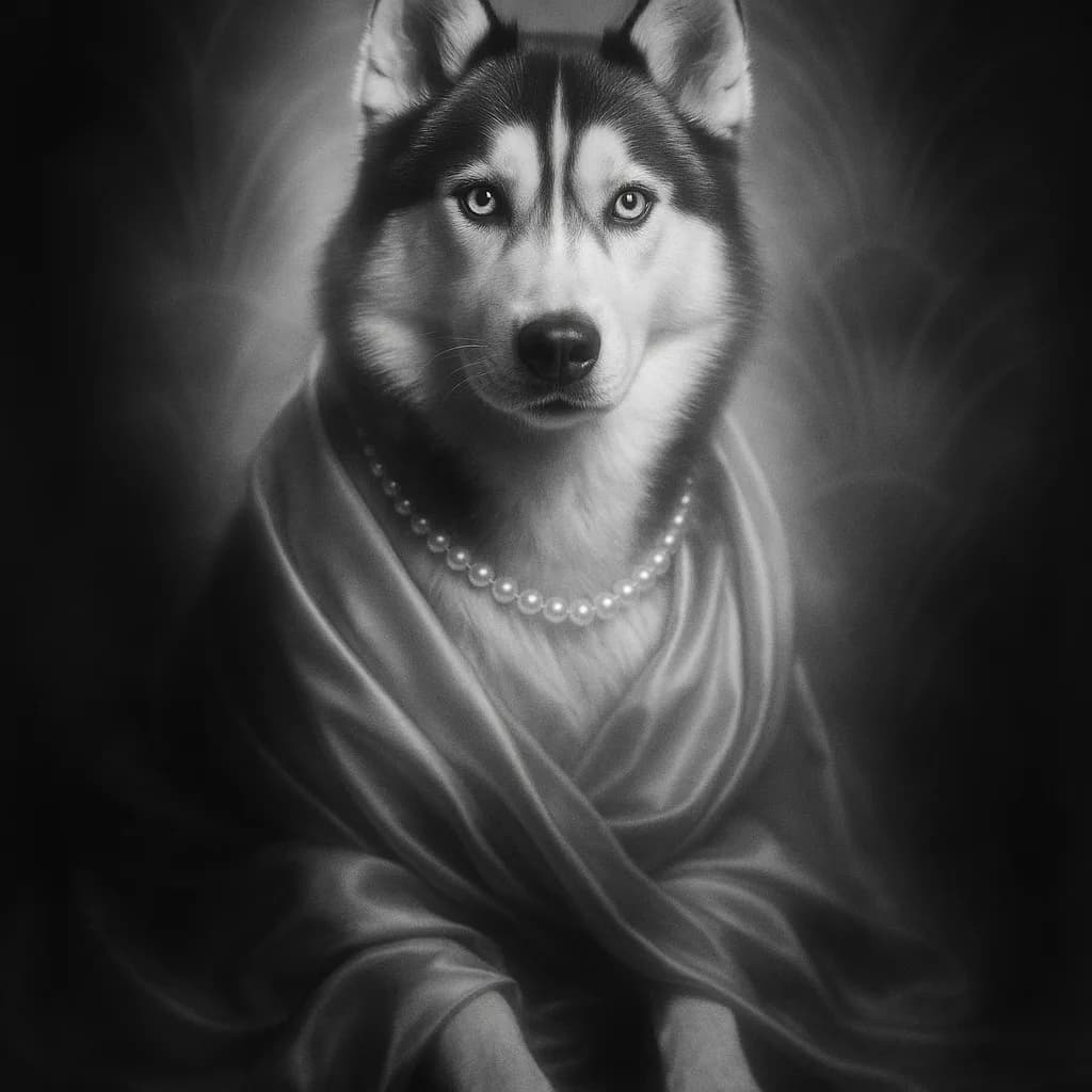 Pet Vintage pet portrait example 4