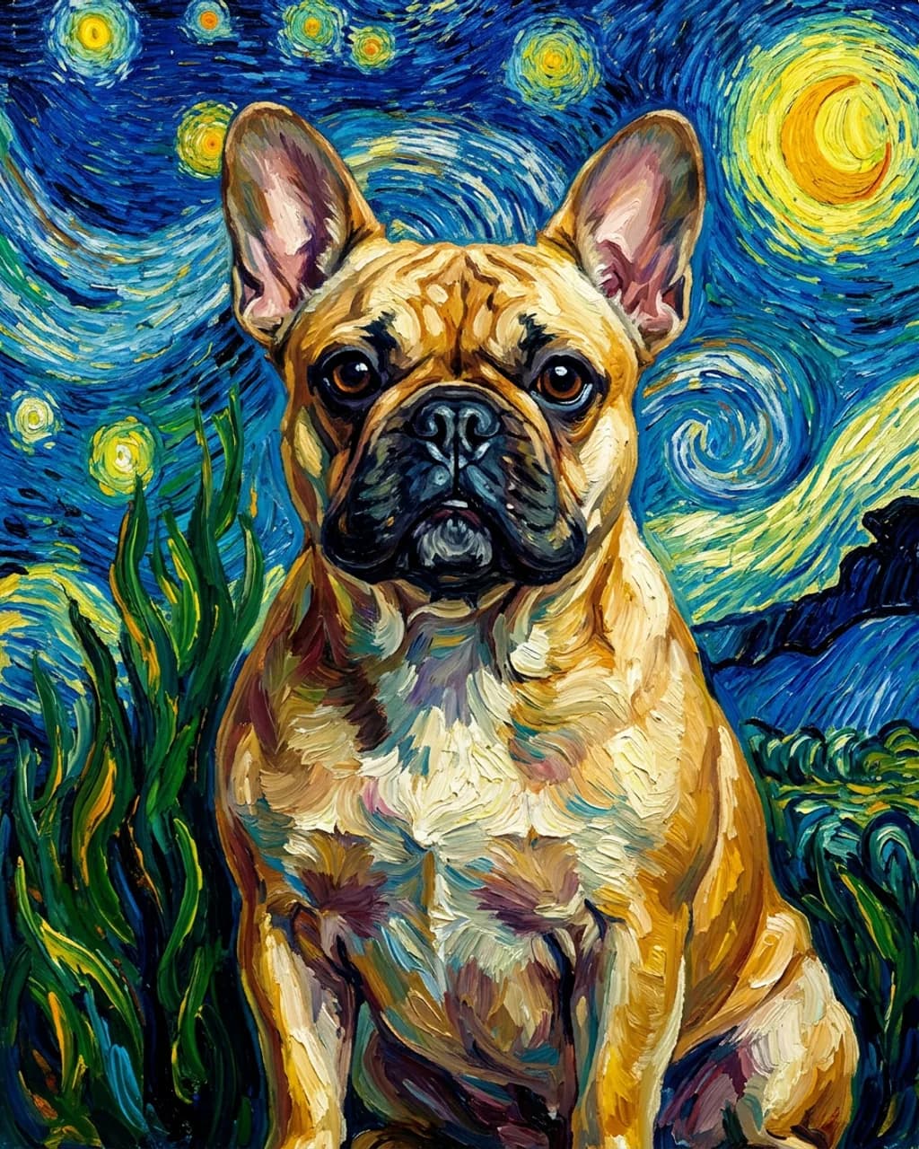 Pet Impressionist pet portrait background